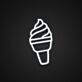 Soft Serve Ice Cream Cone LED Neon Sign