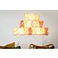 You Are My Sunshine Yellow and Orange Block-Letter LED Neon Sign