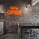 We’re OPEN Two-Line Blue LED Neon Sign