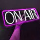 ON AIR White Letter Red Frame LED Neon Sign