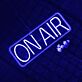 ON AIR White Letter Red Frame LED Neon Sign