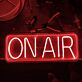 ON AIR White Letter Red Frame LED Neon Sign