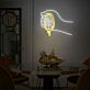 Hand Squeezing Lemon Slice LED Neon Sign
