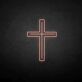 Cross Outline LED Neon Sign