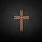 Cross Outline LED Neon Sign