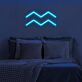 Aquarius Zodiac Symbol Yellow LED Neon Sign