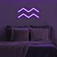 Aquarius Zodiac Symbol Yellow LED Neon Sign