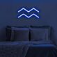 Aquarius Zodiac Symbol Yellow LED Neon Sign