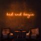 Bad and Boujie Yellow Script LED Neon Sign