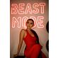 Beast Mode Yellow Outline LED Neon Sign | LianeV Collection