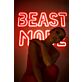 Beast Mode Yellow Outline LED Neon Sign | LianeV Collection