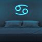 Cancer Zodiac Symbol Yellow LED Neon Sign