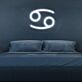 Cancer Zodiac Symbol Yellow LED Neon Sign