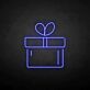 Gift Box with Bow LED Neon Sign