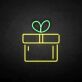 Gift Box with Bow LED Neon Sign