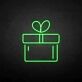 Gift Box with Bow LED Neon Sign