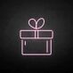 Gift Box with Bow LED Neon Sign
