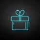 Gift Box with Bow LED Neon Sign