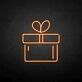 Gift Box with Bow LED Neon Sign
