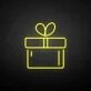 Gift Box with Bow LED Neon Sign