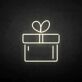 Gift Box with Bow LED Neon Sign