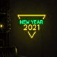 New Year 2021 Neon Sign for New Year festivities