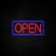 Rectangular Frame OPEN LED Neon Sign for Shops