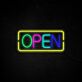 Rectangular Frame OPEN LED Neon Sign for Shops