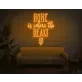 Home Is Where The Heart Is V2 LED Neon Sign