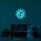 Smiling Sun Outline LED Neon Sign