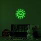 Smiling Sun Outline LED Neon Sign