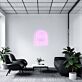 Cute Ghost with Eyes Outline LED Neon Sign