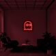 Cute Ghost with Eyes Outline LED Neon Sign