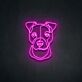 Boxer Dog Head LED Neon Sign