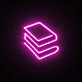 Stacked Books LED Neon Sign