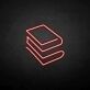 Stacked Books LED Neon Sign