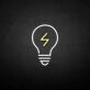 Lightning Bolt Light Bulb LED Neon Sign