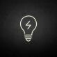 Lightning Bolt Light Bulb LED Neon Sign
