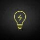Lightning Bolt Light Bulb LED Neon Sign