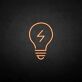 Lightning Bolt Light Bulb LED Neon Sign