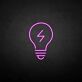 Lightning Bolt Light Bulb LED Neon Sign