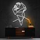 Woman Looking Up Profile LED Neon Sign