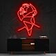 Woman Looking Up Profile LED Neon Sign
