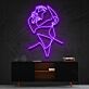 Woman Looking Up Profile LED Neon Sign