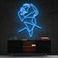 Woman Looking Up Profile LED Neon Sign