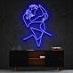 Woman Looking Up Profile LED Neon Sign