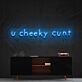U Cheeky Cunt LED Neon Sign