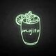 Mojito Cocktail Glass LED Neon Sign