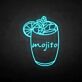 Mojito Cocktail Glass LED Neon Sign