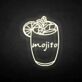 Mojito Cocktail Glass LED Neon Sign